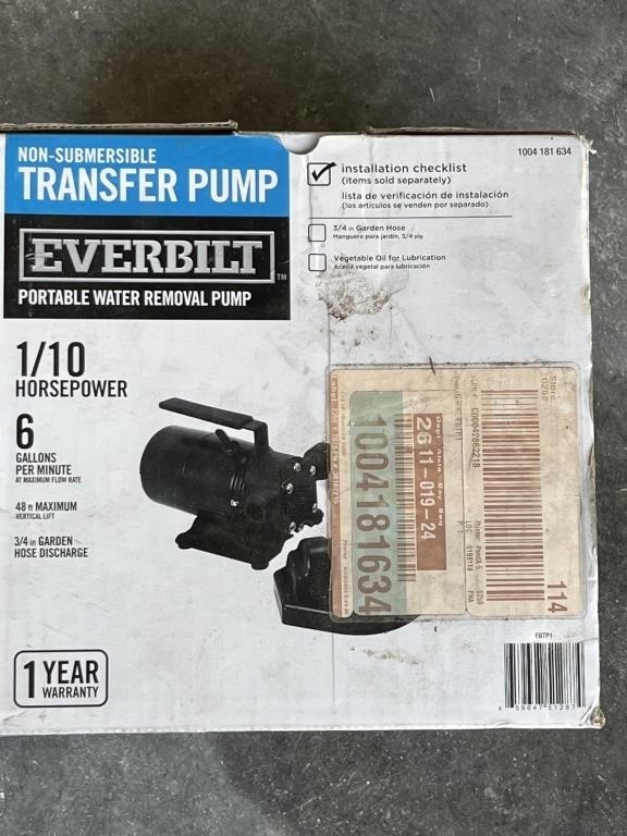 Everbilt EBTP1 1/10 HP Non-Submersible Self