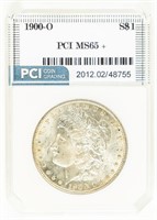 Coin 1900-O Morgan Silver Dollar PCI MS65+