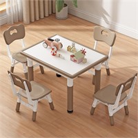 $116  Kids Table & 4 Chairs  31.5'Lx23.6'W  Brown