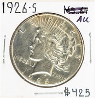 Coin 1926-S Peace Dollar-AU
