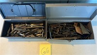 U - LOT OF 2 METAL TOOLS BOXES W/ CONTENTS (G6)