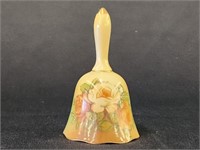 RS GERMANY HANDPAINTED FLORAL HAND BELL