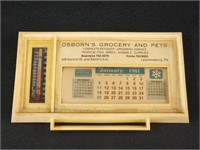 1981 DESK TOP CALENDAR & THERMOMETER FROM ...