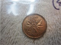 1949 MS63 SA between dentiles Canada 1 cent