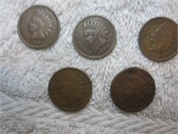 USA Indian Head cents, 1902,1903,1907,1908