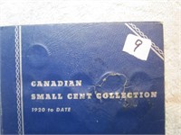 Canadian small cents in Whitman folder.