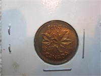 1947 Canadian cent Red BU