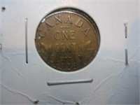1928 Canadian small cent (Extra Fine)