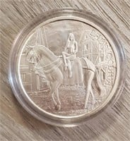 One Ounce Silver Round: Lady Godiva