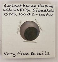 Ancient Roman Empire Widows Mite Circa 100BC-100AD