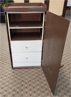 Brown Storage Cabinet w/2-Drawers