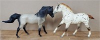 (2) Appaloosa  & Arabian Breyer Horses