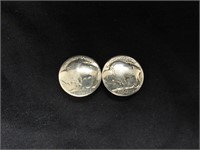 Set of Buffalo Nikel Button Covers