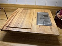 Vintage Cheese Board & Cheese Grater