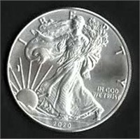 2020 Silver American Eagle - 1 ozt, .999 Pure