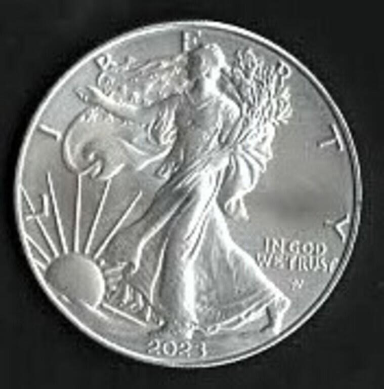2023 Silver American Eagle - 1 ozt, .999 Pure