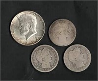 (4) Silver Coins