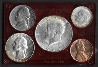 1964 5-coin Set, in case