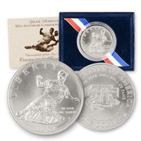 US Mint Jackie Robinson Commemorative Silver Coin