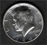 1964 JFK Silver Half Dollar, Proof State