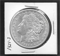 1921-S Morgan Silver Dollar, Nice Luster