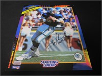 TROY AIKMAN SIGNED STARTING LINEUP POSTER COA