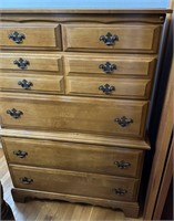 Pine style 6 Drawers Chest 34”X18”X49”