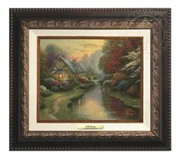 A Quiet Evening Framed Canvas by Thomas Kinkade