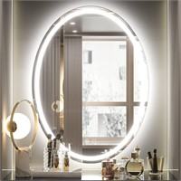 $160  Keonjinn 24x32 Oval LED  Bathroom Mirror