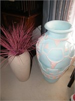 2 LARGE VASES:  28" AND 18"