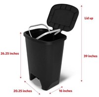 20 gallons step trash can