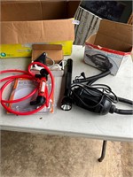 Maglite, air pump, transfer pump