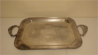 Vintage Serving Platter Silver Plated
