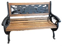 Cast Iron Framed Harley-Davidson Bench