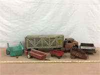 Toy truck and trailers