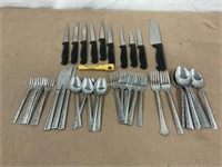 Misc silverware and knives, Forbes Locker