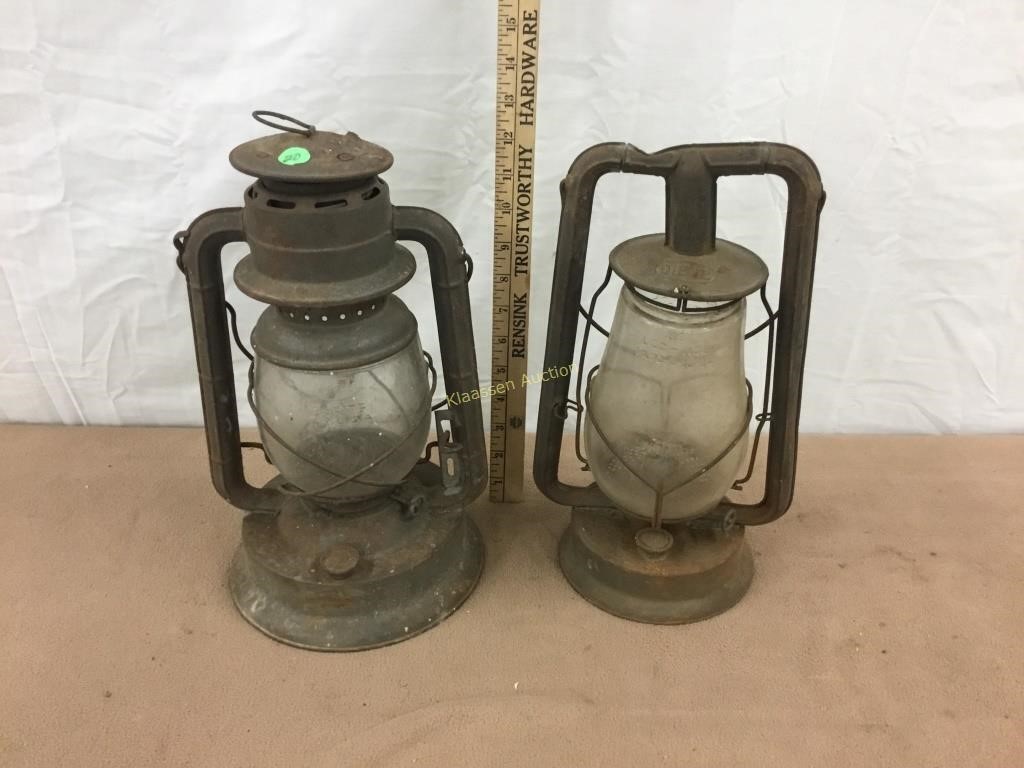 Vintage kerosene lanterns
