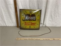 Vintage Mason’s Root Beer Clock RARE!