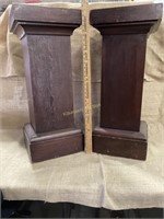 2 Plant stands, wooden, very sturdy