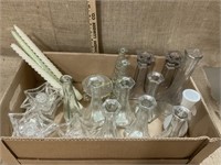 Anchor Hocking vases, star candleholders, and more