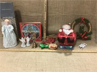 Avon Christmas decor, book and other