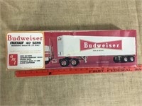 Budweiser 1/25 scale Fruehauf 40’ semi workhouse