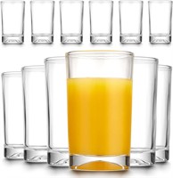 Mfacoy Small Juice Glasses (6)  5.5-ounce