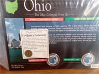 Ohio Colorized State Quarter, Both Mints