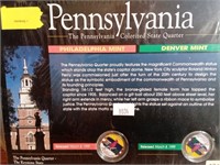 Pennsylvania Colorized State Quarter, Both Mints