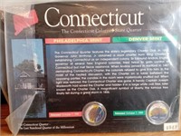 Connecticut Colorized State Quarter, Both Mints