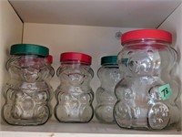 PEANUT BUTTER GLASS JARS