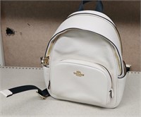 COACH BAG / BACKPACK / PURSE - OFF WHITE EXC COND