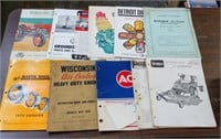 LOT OF TRACTOR & EQUIPMENT MANUALS / PAPERS