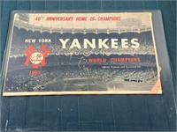 1963 YANKEES WORLD CHAMPIONS PAPER PROGRAM